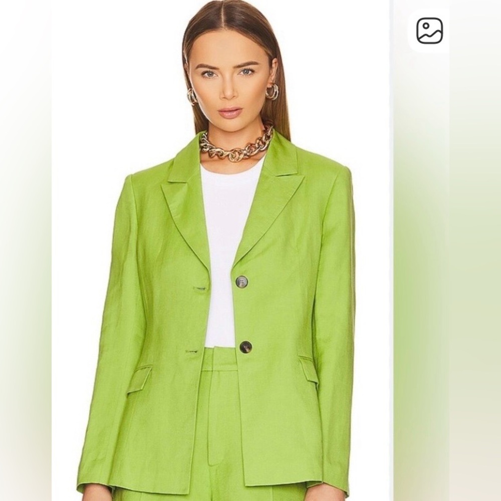 ASTR Lime Green Single-Breasted Blazer